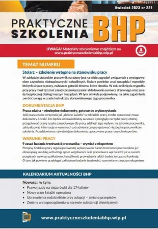 eBook Praktyczne szkolenia BHP kwiecień 2023 - Praca zbiorowa