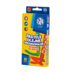Pastele olejne heksagonalne ASTRA 12 kolorów - ASTRA art-pap