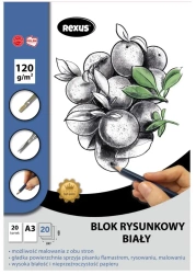 Blok rysunkowy A3/20K biały Premium - Beniamin