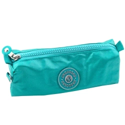 Piórnik szkolny jednokomorowy zielony 21,5cm - Leantoys