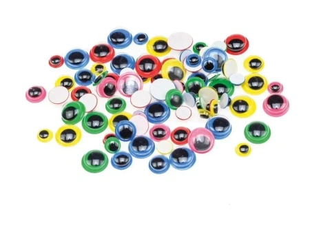 Ruchome oczka kolorowe 80szt - Brewis