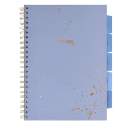 Kołozeszyt Pads A4/100K kratka Marmur niebieski - Strigo