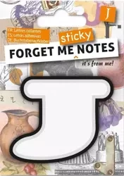 Forget me sticky notes kart samoprzylepne litera J - IF