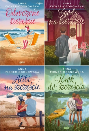 Alibi + Zgoda + Krok + Odroczone x4 Komplet Ficner-Ogonowska 1 2 3 4 - Znak