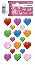 Naklejka Decor kolorowe serca - Herma