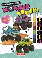 Kolorowanka z kredką Monster Trucki - praca zbiorowa