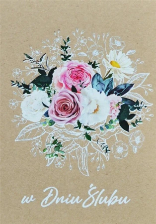 Kartka okolicznościowa Ślub - Trend