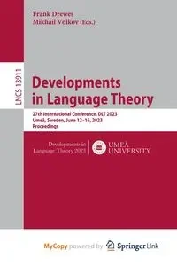 Developments in Language Theory - Drewes Frank