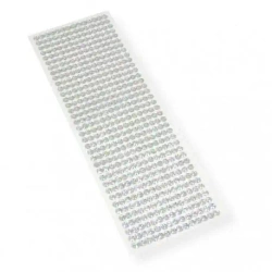 Kryształki samoprzylepne srebrne 6mm - Polsirhurt