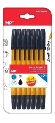 Długopis 1.0mm czarny 21szt - MP Main Paper
