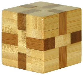 Łamigłówka 3D Bamboo Cube poziom 3/4 - EUREKA 3D