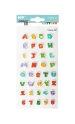 Naklejki 3D literki cyferki dinozaury - MP Main Paper