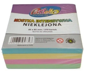 Kostka nieklejona 85x85mm 370 kartek kolorowa - Alfa Pastello