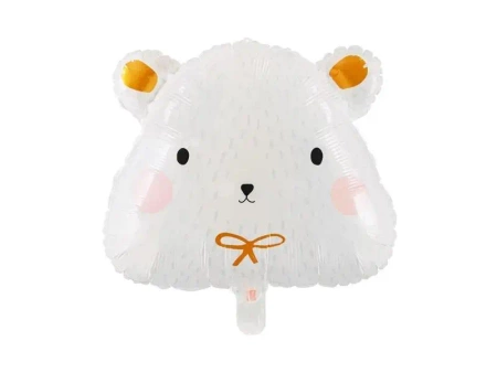 Balon foliowy Miś polarny 51x45cm - PartyDeco