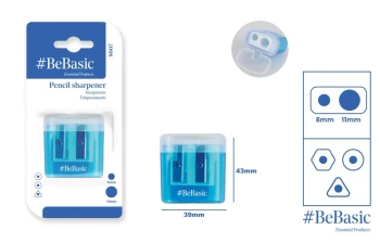 Temperówka podwójna z pojemnikiem - BeBasic