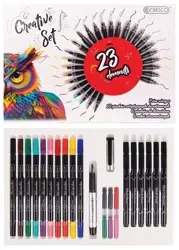 Zestaw kreatywny do kaligrafii 23 elementy - Cresco