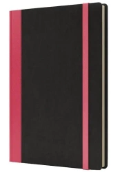 Notatnik A5 Pro M+ kropki czarny/różowy - Like U