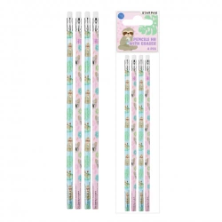 Ołówek z gumką HB Koala 4szt - STARPAK