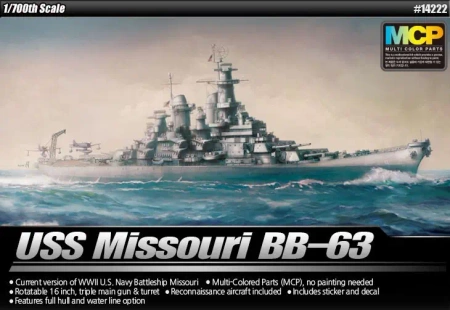 BB-63 USS Missouri 1/700 - Academy
