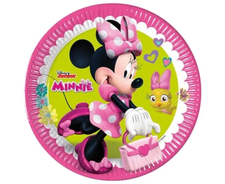 Talerzyki papierowe Minnie Happy Helpers 23cm 8szt - Godan