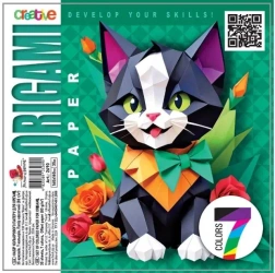 Papier do origami 160x160 35 arkuszy 80g/m2 Kot - Fresh
