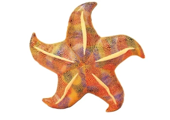 Poduszka pluszowa rozwgwiazda żółta 20cm - Leantoys