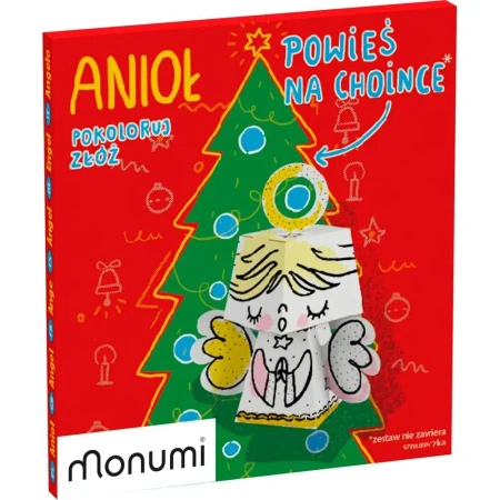 Zawieszka Cubehead Christmas Mini. Aniołek - Monumi