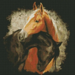 Diamentowa mozaika - Pełne wdzięku piękno 40x40cm - Ideyka