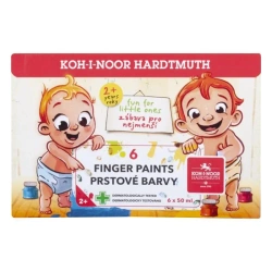 Farby do malowania palcami 6x50ml - Koh-I-Noor