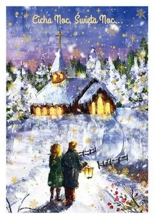 Karnet B6 Boże Narodzenie Kościółek - Henry