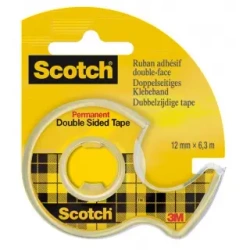 Taśma biurowa dwustronna Scotch z dyspenserem 12mm x6,3m - 3M