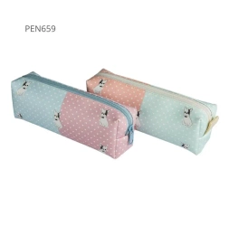 Piórnik jednokomorowy okrągły pieski MIX - Pajacyk