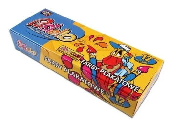 Farby plakatowe 20ml 12 kolorów - Alfa Pastello