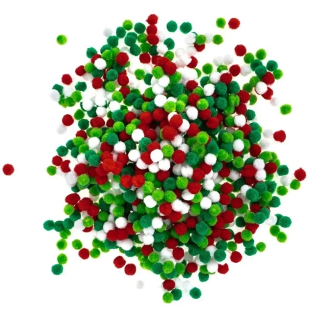 Pompony poliestrowe 1cm 1000szt - Dalprint dpCraft