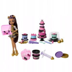 LALKA MONSTER HIGH STRASZYSŁODKIE URODZINY TORT DIY zestaw z Clawdeen Wolf