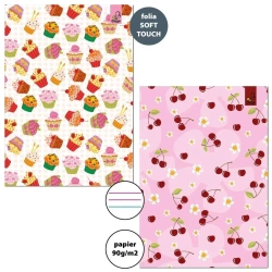 Zeszyt A5/32K 3-linie kolor 90g Słodycze (10szt) - Bee-bee