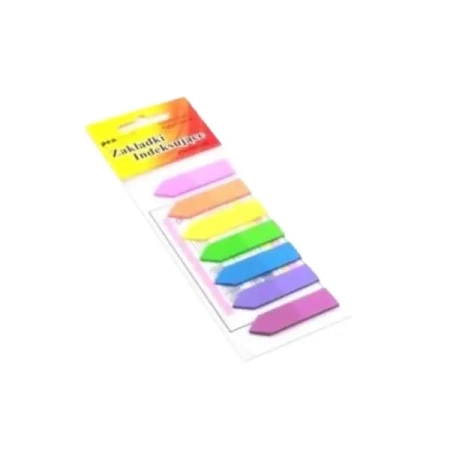 Zakładki indeksujące 12x45mm 7x25szt plastikowe - Penword