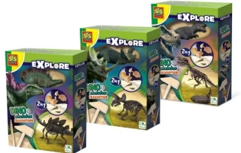 Explore wykopaliska dinozaurów i szkielety 2w1 - SES