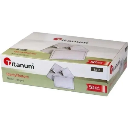 Identyfikator Sakura 57x90mm (50szt) - Titanum