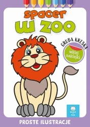 Gruba kreska. Spacer w zoo - praca zbiorowa