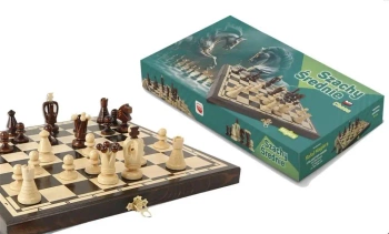 Szachy drewniane średie 31cm - Rafał Magiera