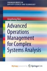 Advanced Operations Management for Complex Systems Analysis - Ren Jingzheng