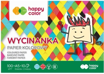 Blok Wycinanka A5/10K 100g HAPPY COLOR - GDD