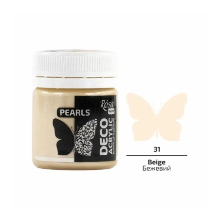 Farba akrylowa perłowa beige 71 20ml - Rosa