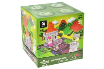 Klocki konstrukcyjne Block&Steps Smok i zamek - Qbee