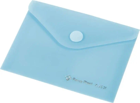 Koperta Focus C4531 A7 przezroczysta niebieska - Panta Plast