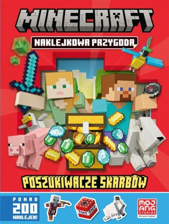 Minecraft Naklejkowa przygoda Poszukiwacze skarbów - Mojang AB, Anna Hikiert