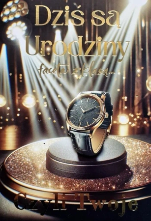 Karnet Urodziny Zegarek 3K - YEKU