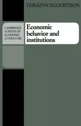 Economic Behavior and Institutions - Eggertsson Thrainn