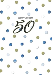 Kartka okolicznościowa Urodziny 50 - Trend